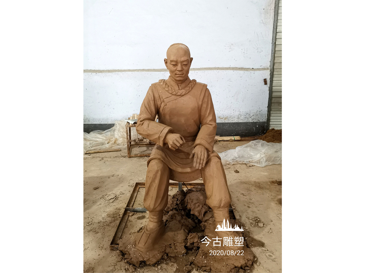 中医制造流程场景人物雕塑2